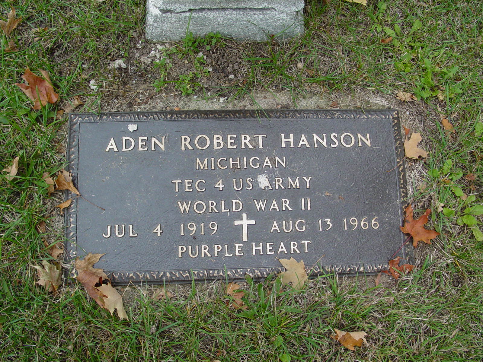 Portrait of Aden Robert Hanson